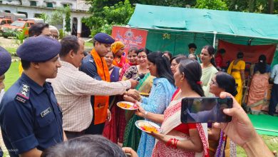 Photo of सेवाभारती एवं सक्षम के बहनो द्वारा एनडीआरएफ के जवानों को राखी बांधा गया