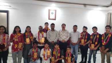 Photo of संत विवेकानंद में शूटर्स का हुआ स्वागत सम्मान!*